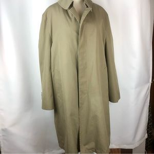 Misty Harbor Vintage Tan Men’s Trench Coat - Size 42R